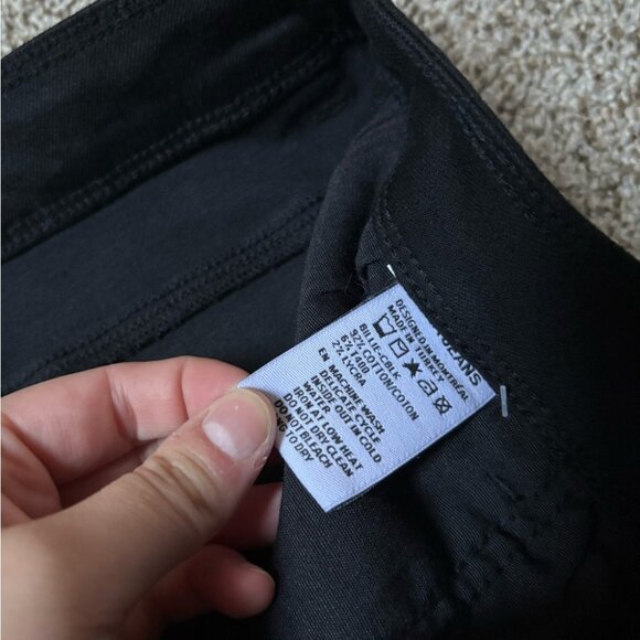 NEW Lola Denim-Billie High-Rise Bootcut Coated Black Stretch Premium Jeans 33 - Picture 11 of 13